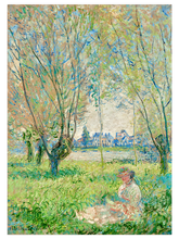 Monet Woman Seated under the Willows - Art Print